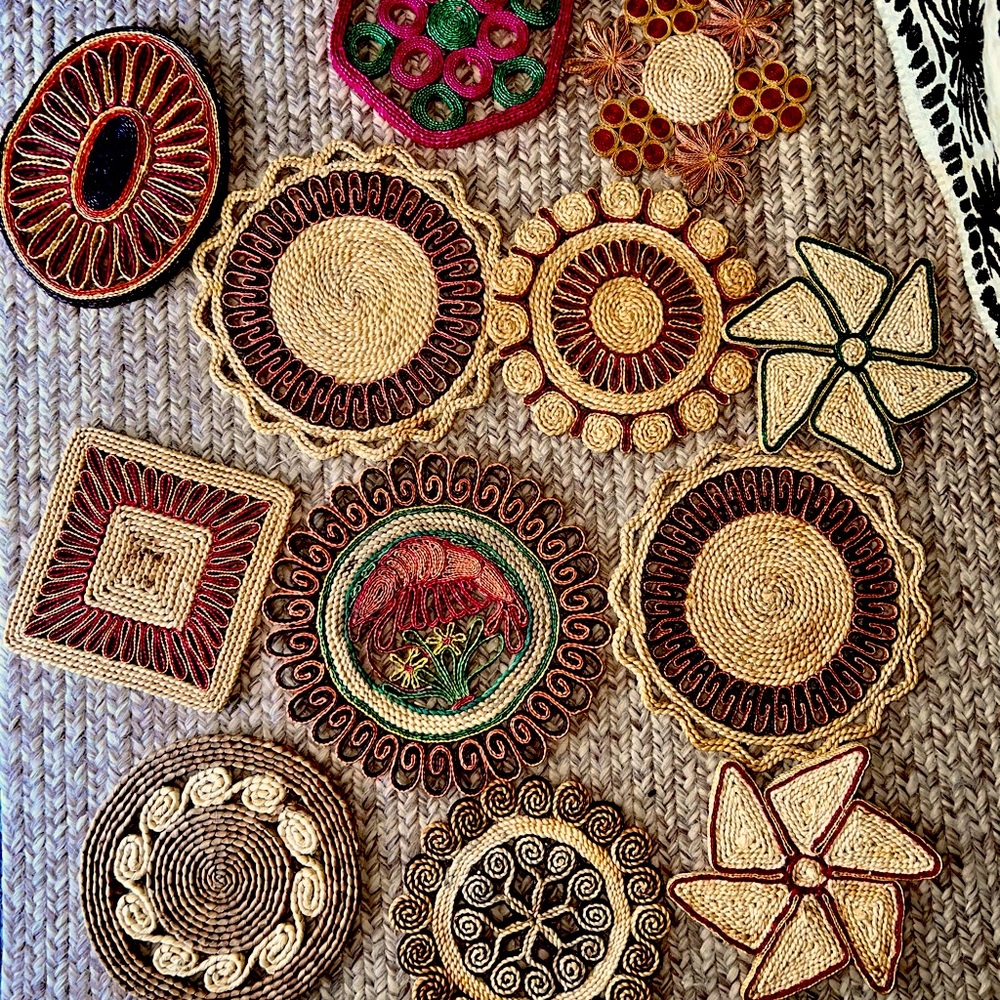 Vintage Straw Trivets